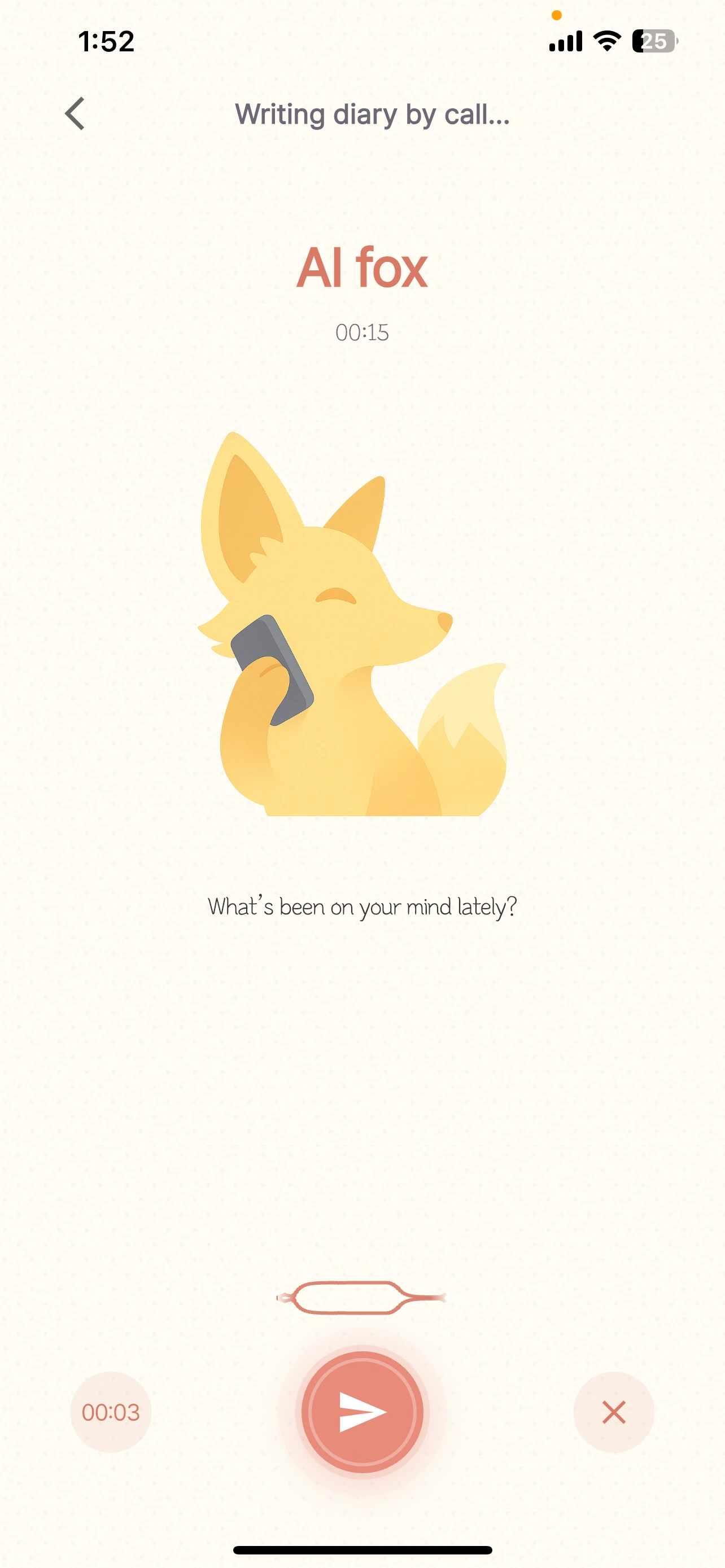 Callog AI voice call diary screen